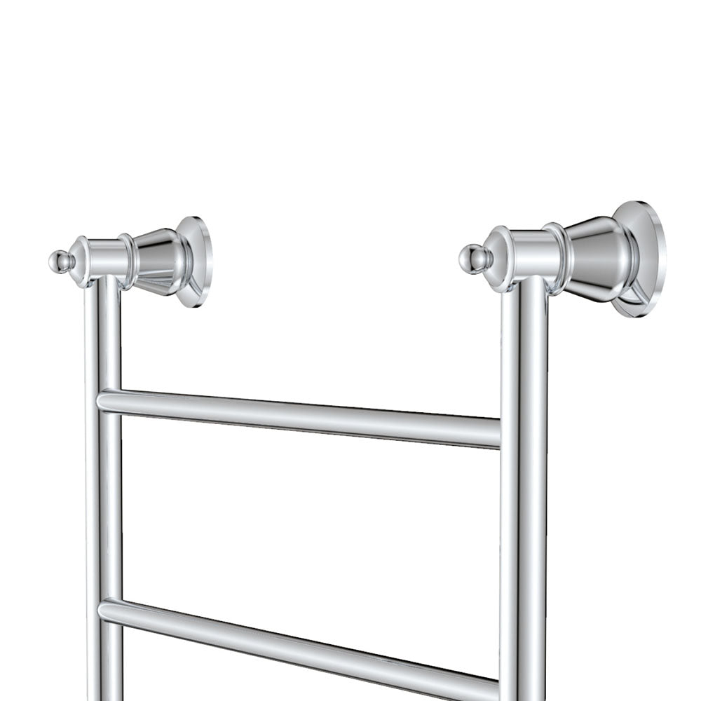 Lillian Heated Towel Rail, 600 x 458mm, Chrome