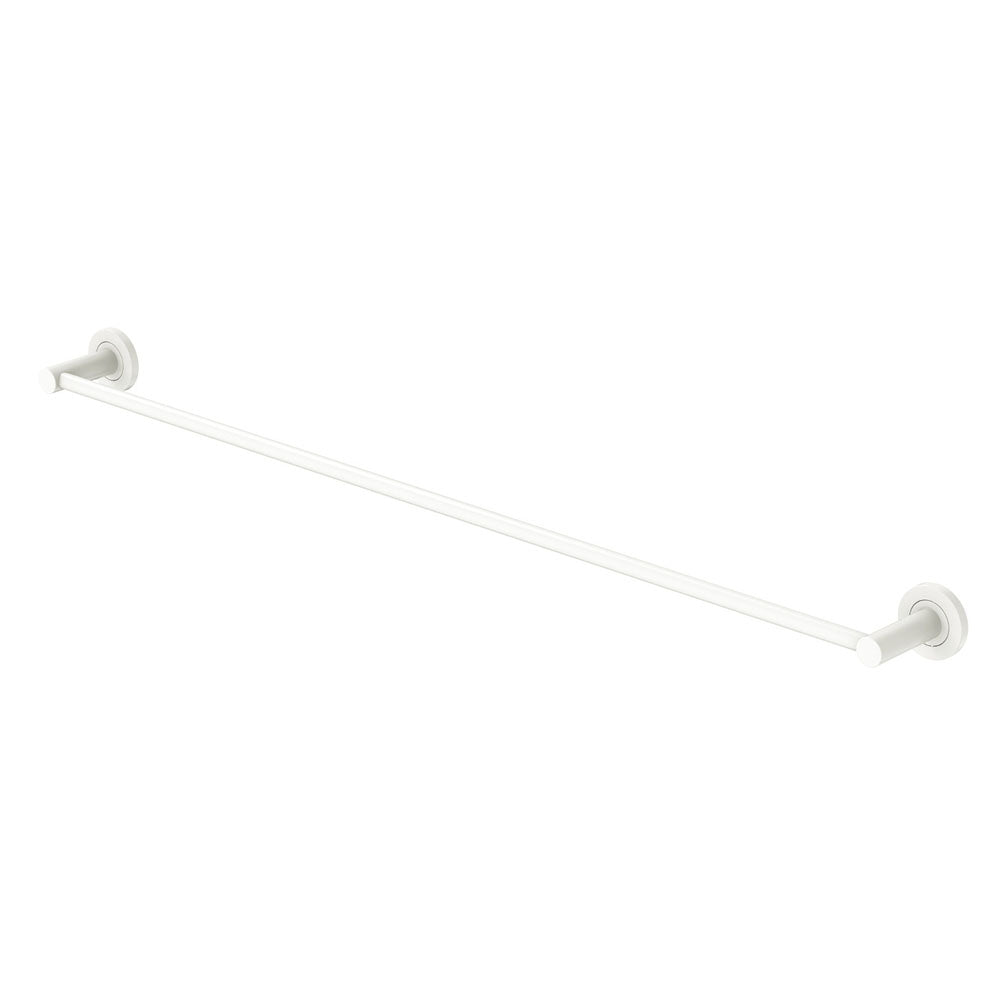 Fienza Kaya Single Towel Rail, 900mm, Matte White