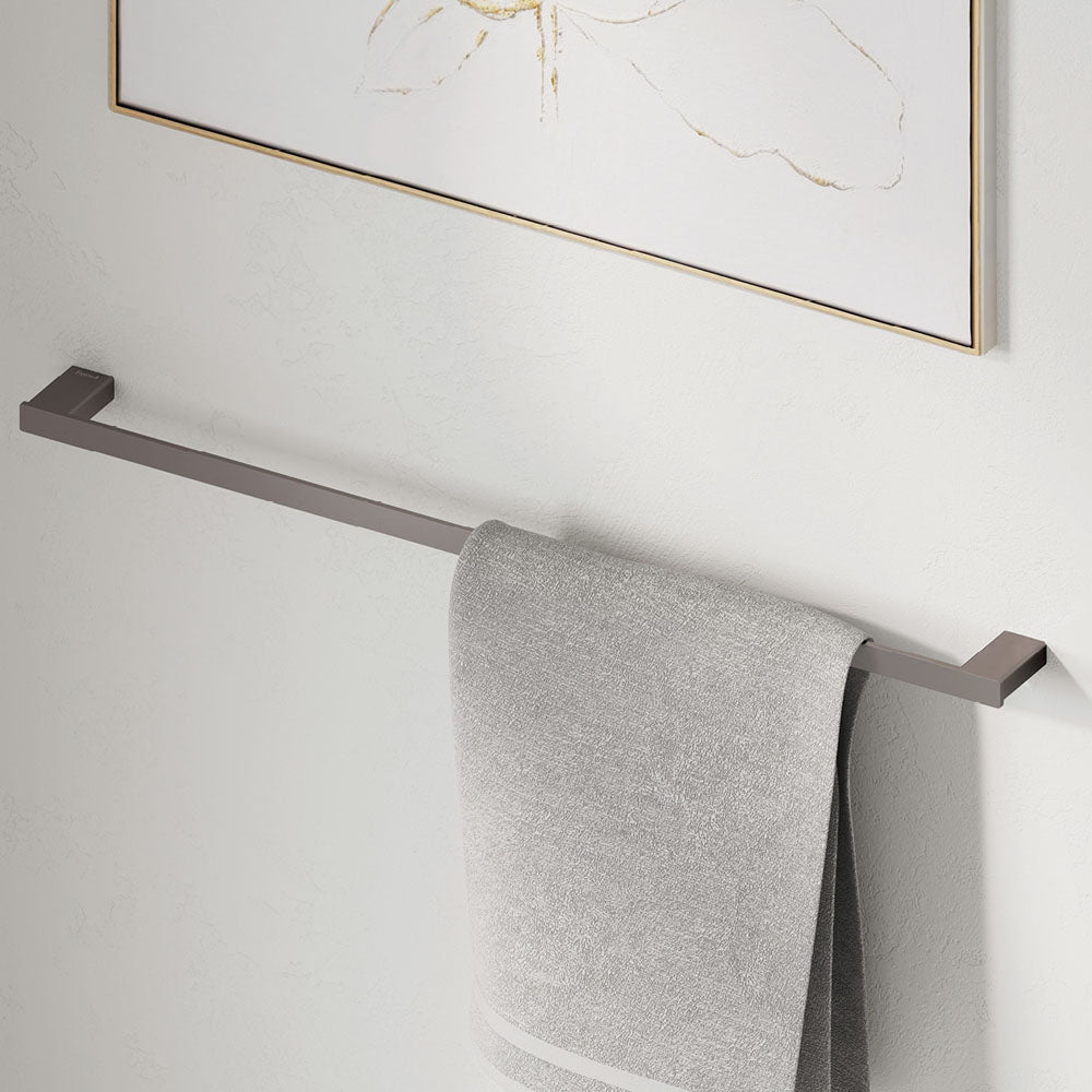 Fienza Tono Single Towel Rail 610 mm Gun Metal