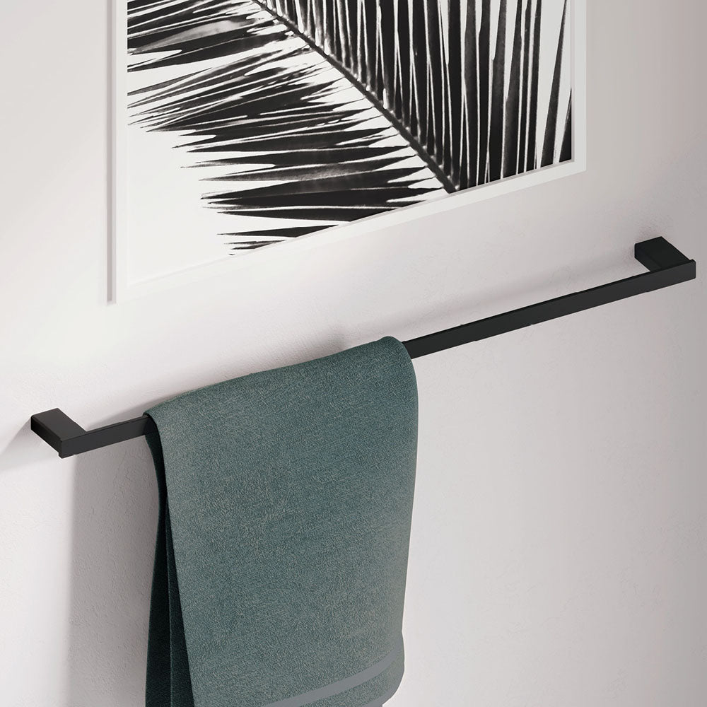 Fienza Tono Single Towel Rail 610 mm Matte Black