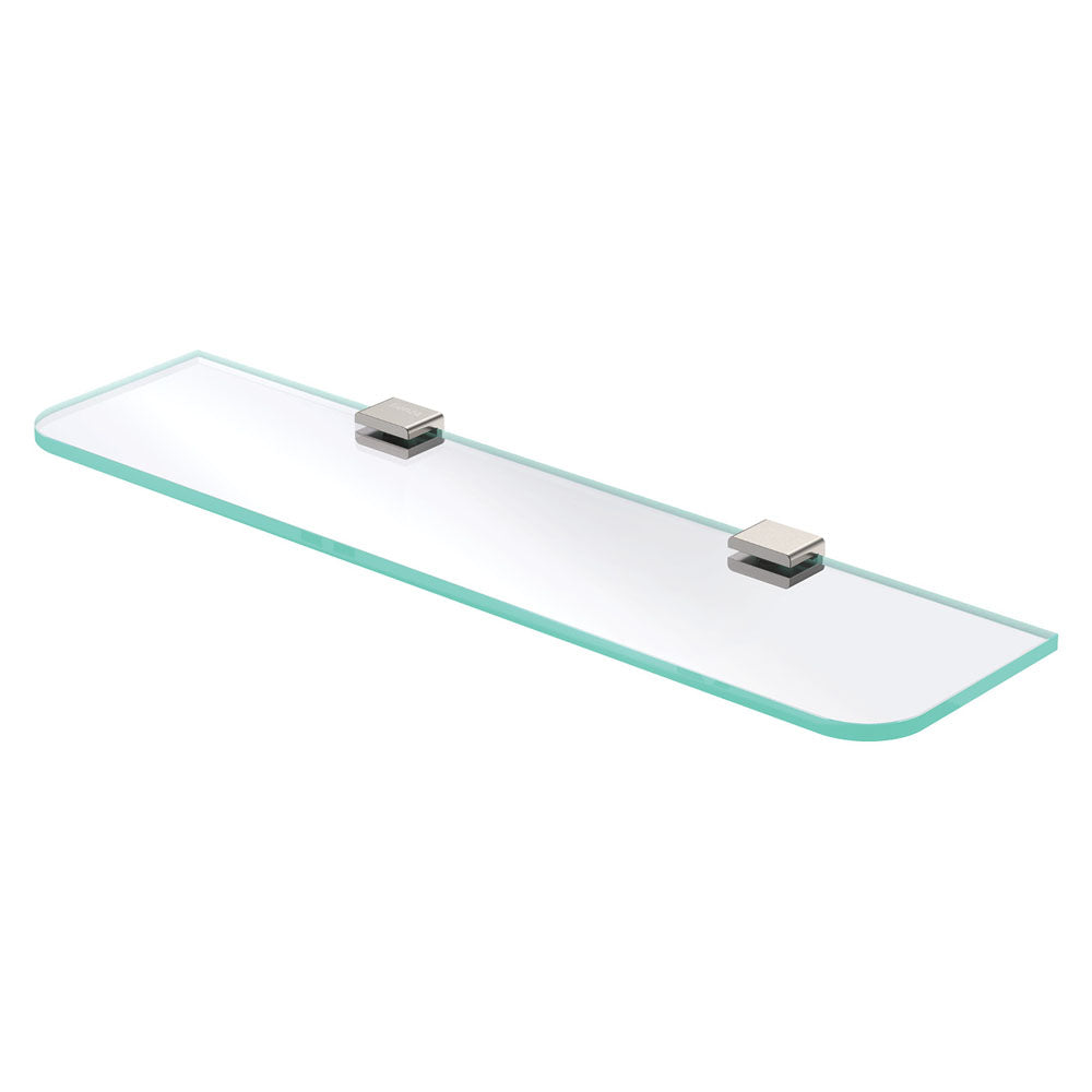 Fienza Tono Glass Shelf Brushed Nickel
