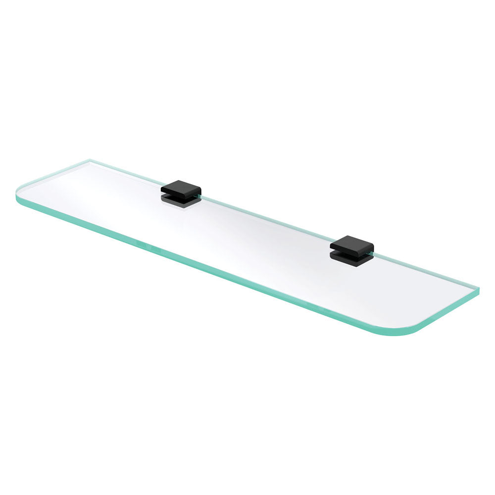 Fienza Tono Glass Shelf Matte Black