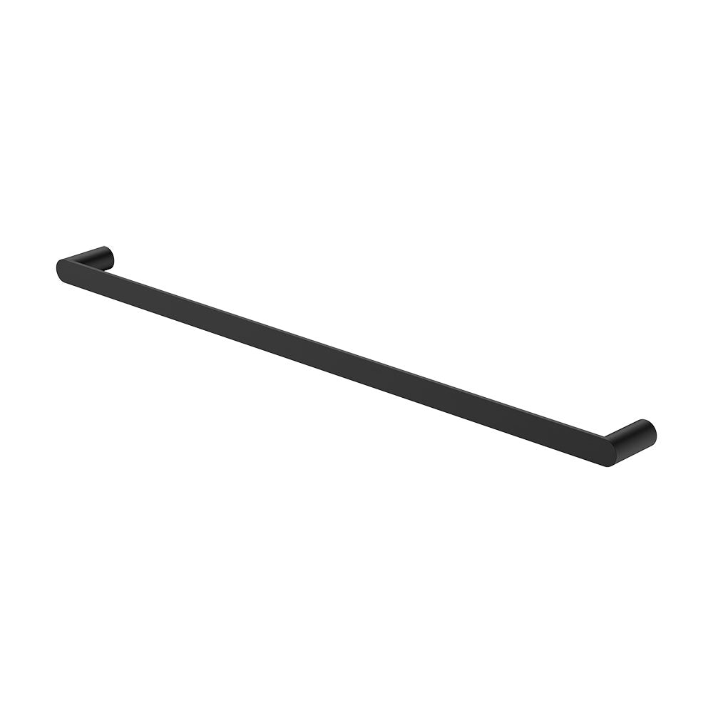 Fienza Empire Slim Single Towel Rail, 800mm, Matte Black