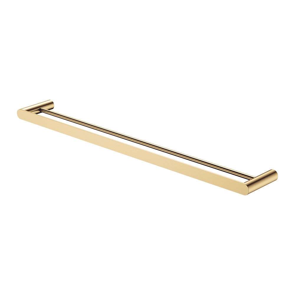 Fienza Empire Slim Double Towel Rail, 800mm, Urban Brass