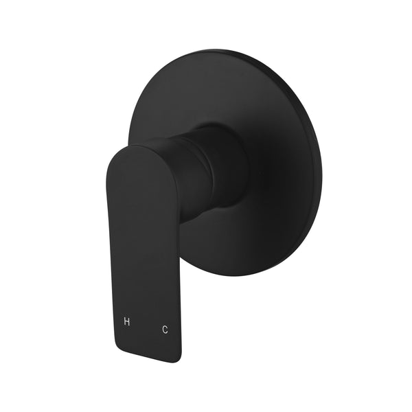 Modern National Bondi Round Shower Mixer Matt Black
