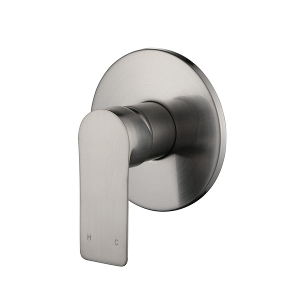 Modern National Bondi Round Shower Mixer Brushed Nickel