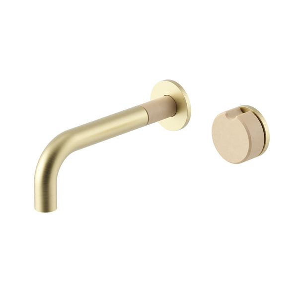 Meir X Nood Co. Alchemy Series Progressive Wall Mixer Set - X Nood - Brushed Gold (Tiger Bronze)