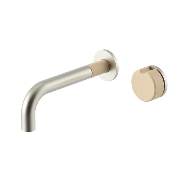 Meir X Nood Co. Alchemy Series Progressive Wall Mixer Set - Warm Brushed Nickel x Nood