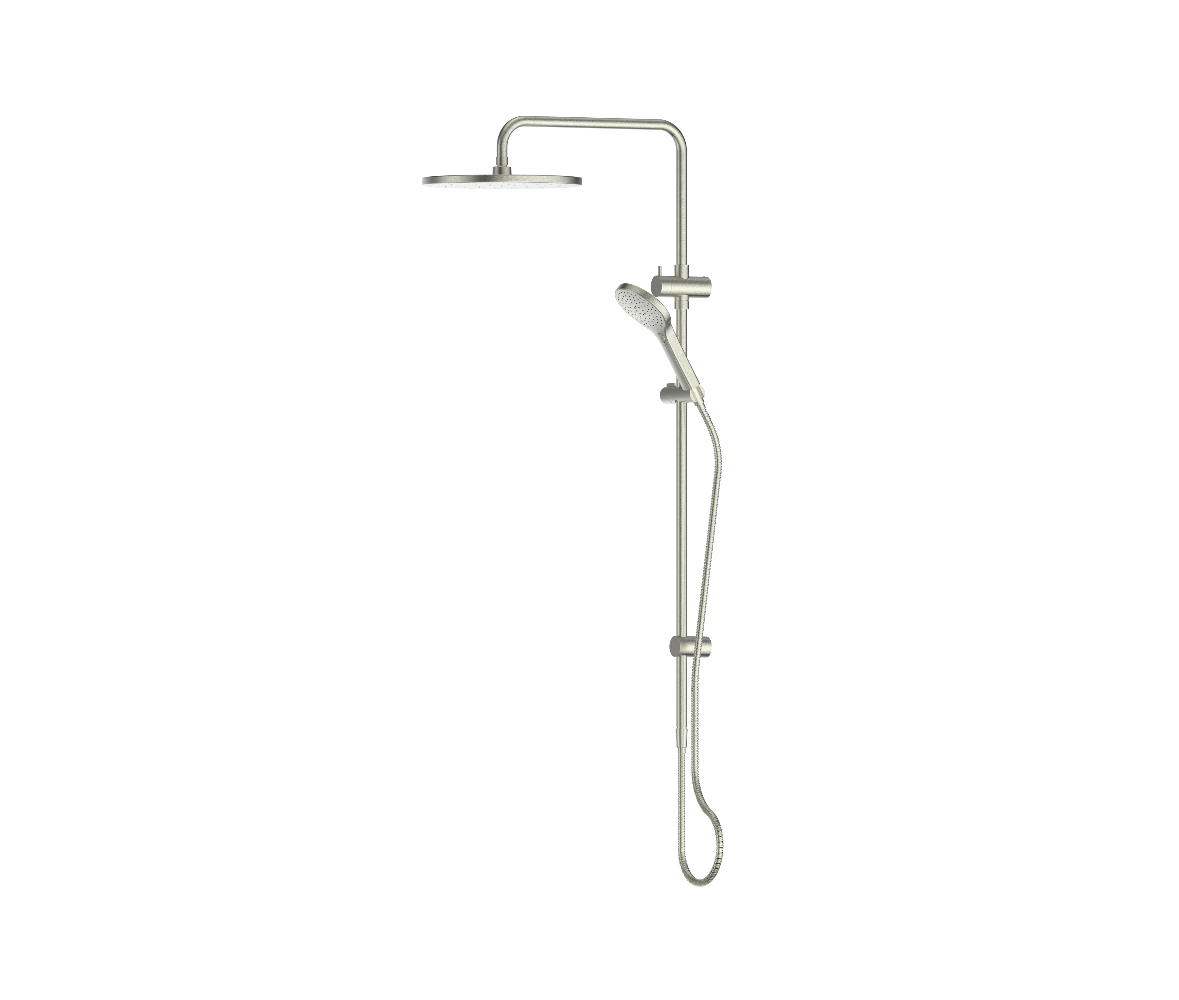 Greens Ashmore Twin Rail Shower Brushed Nickel