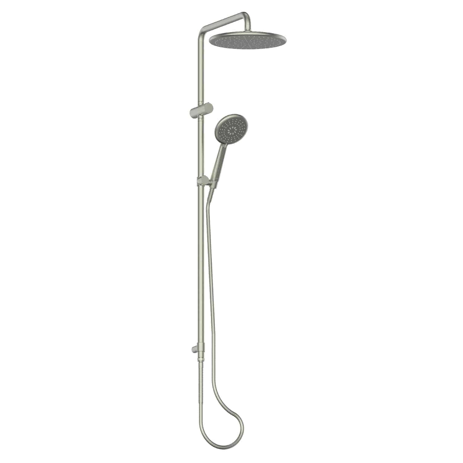 Greens Rocco Twin Rail Shower Brushed Nickel