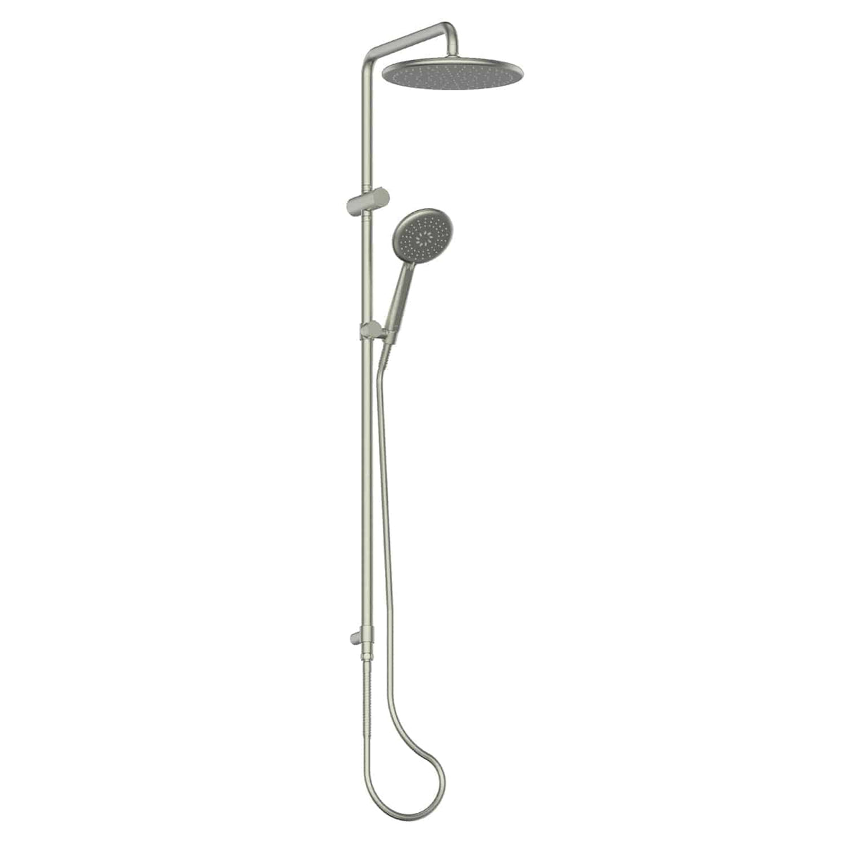 Greens Rocco Twin Rail Shower Brushed Nickel