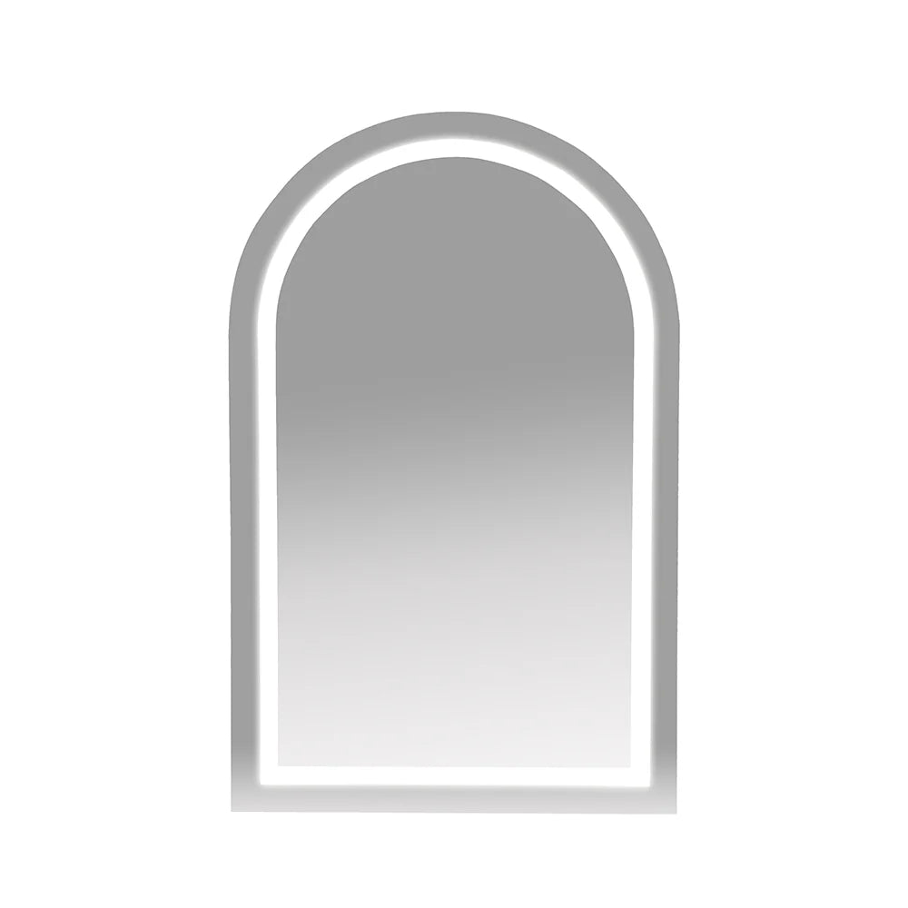 Athena 500 x 800mm LED Arch Wall-Hung Shaving Cabinet - Single Door