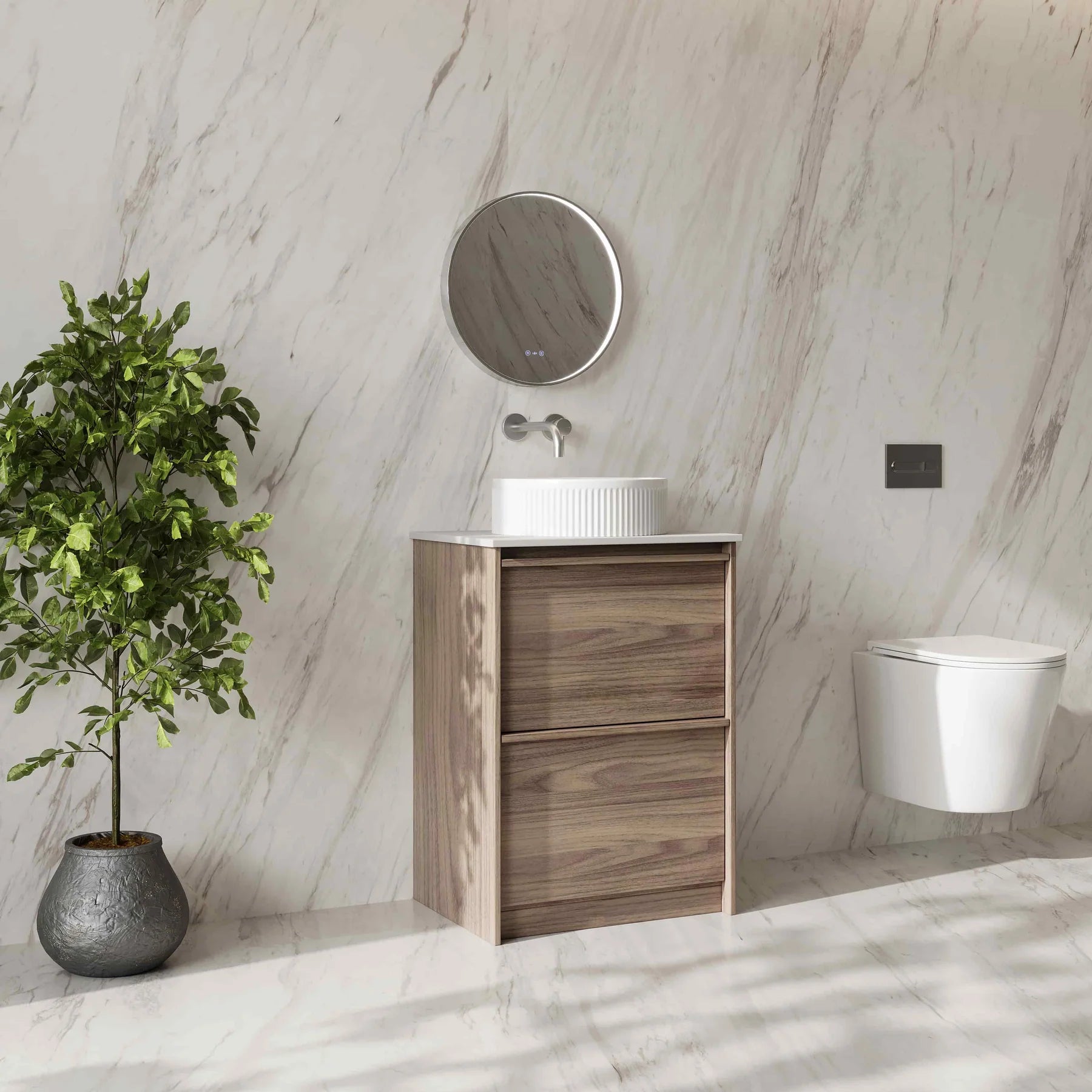 Bella 600mm Freestanding Cabinet Notaio Walnut