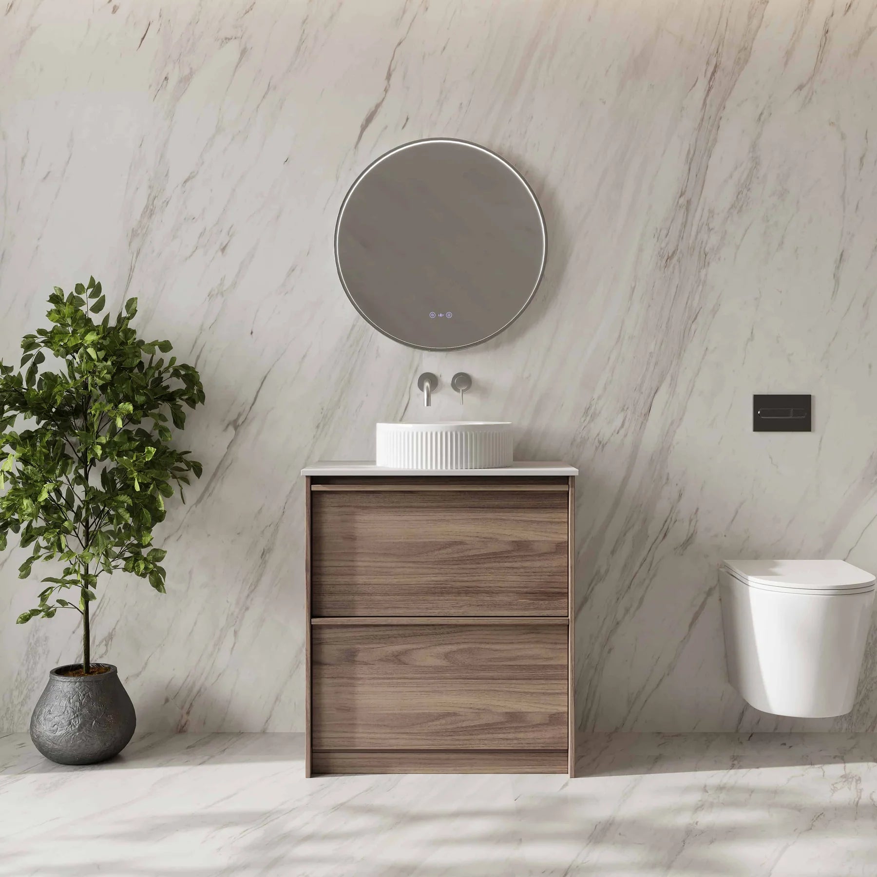 Bella 750mm Freestanding Cabinet Notaio Walnut