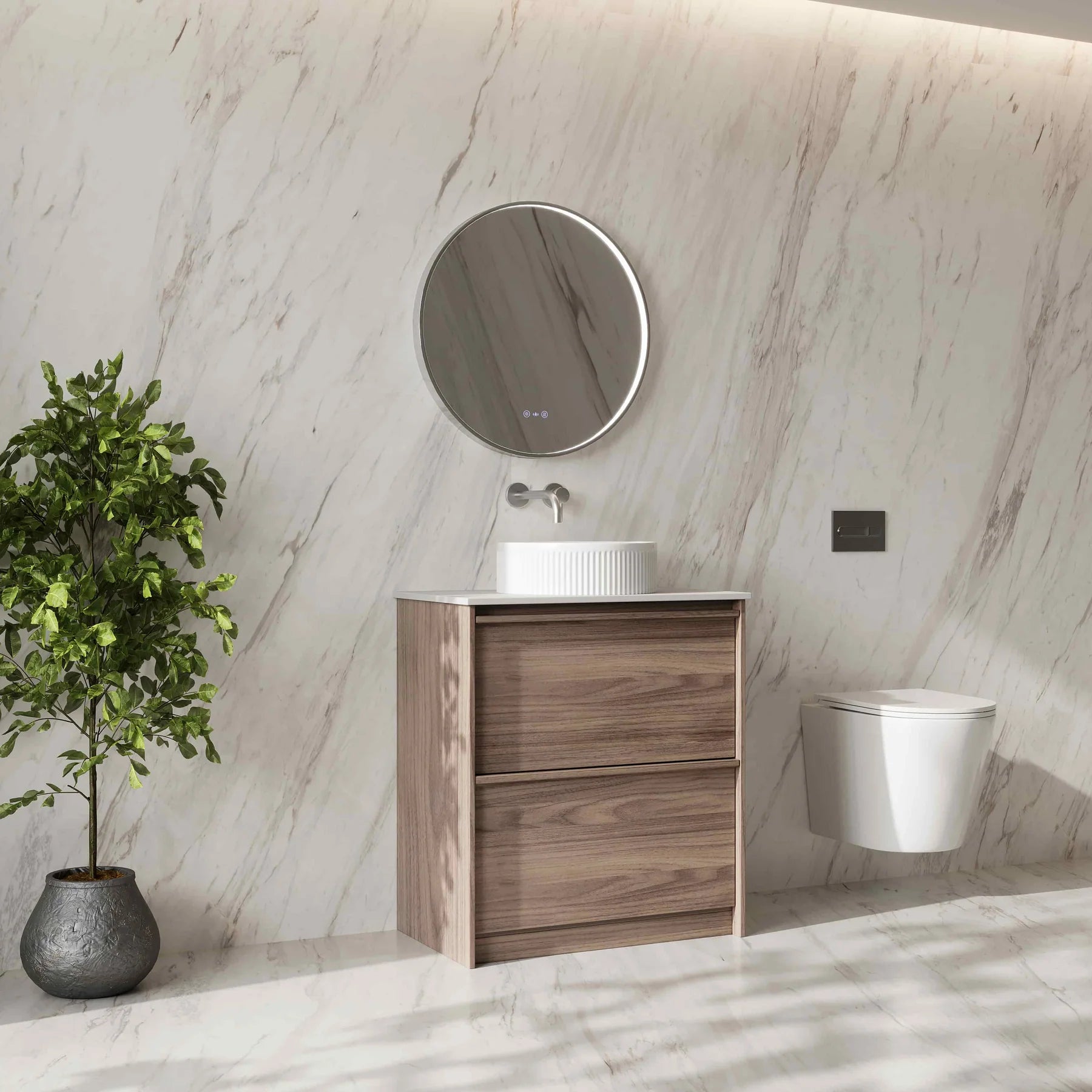 Bella 750mm Freestanding Cabinet Notaio Walnut
