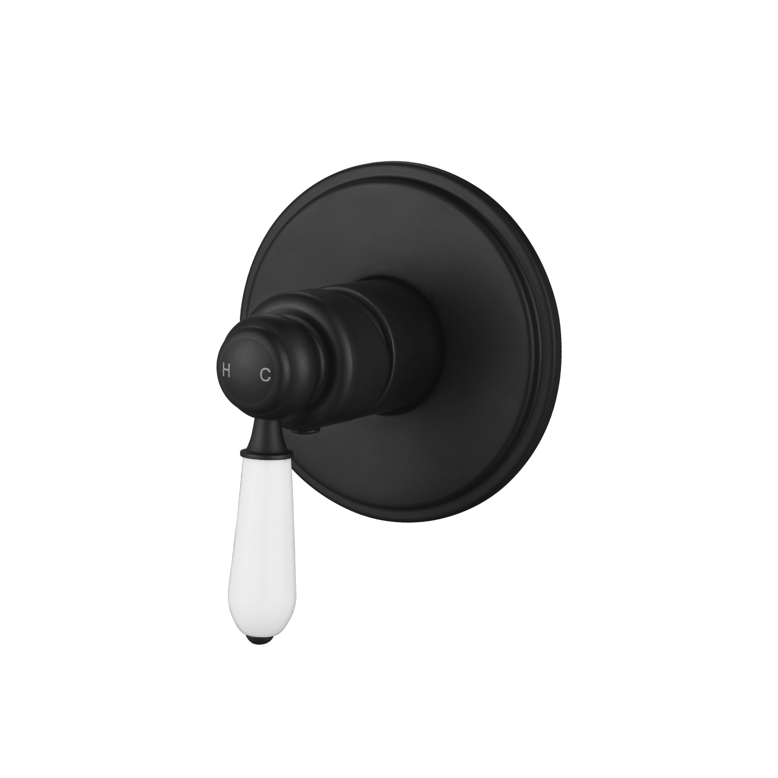 Modern National Bordeaux Shower Mixer Matte Black