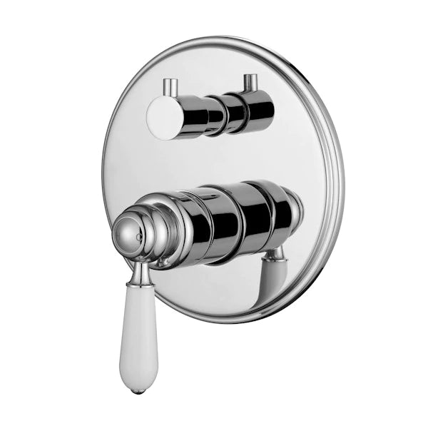 Modern National Bordeaux Shower Diverter Mixer Chrome