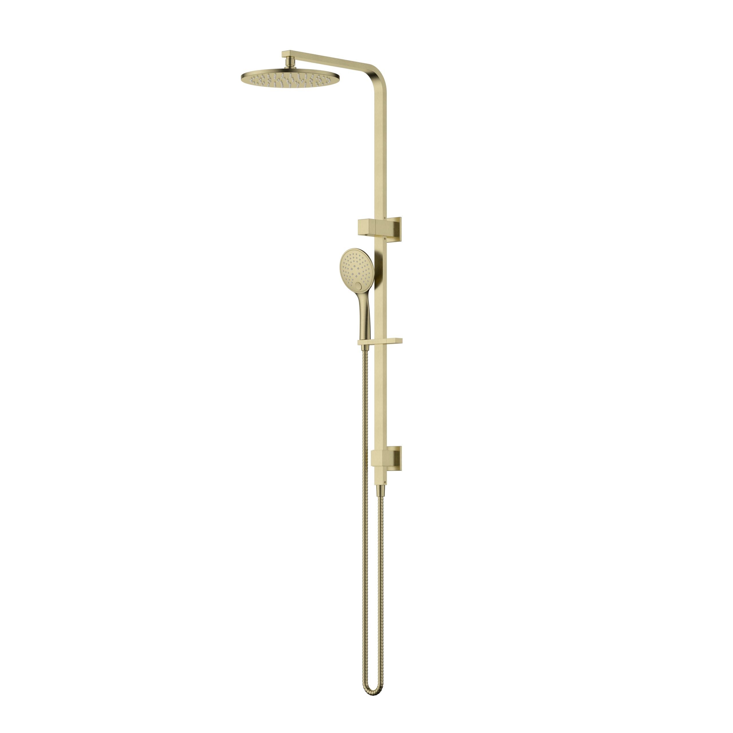 Modern National Kiama 2-in-1 Shower Column Set - Brushed Gold (Brushed Bronze) — A-KIA013BM