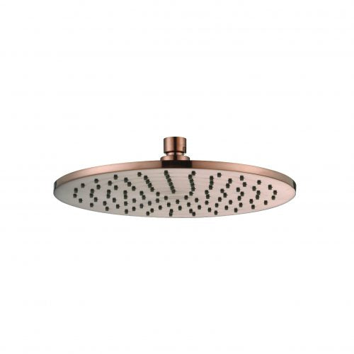 Modern National 250mm Brass Round Shower Head - Champagne — BAR250CM