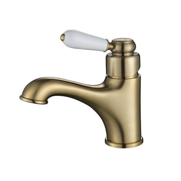 Modern National Bordeaux Basin Mixer - Brushed Gold (Brushed Bronze)