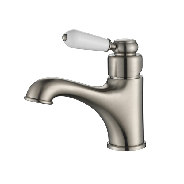 Modern National Bordeaux Basin Mixer - Warm Brushed Nickel