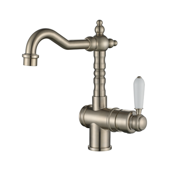 Modern National Bordeaux High Rise Basin Mixer - Warm Brushed Nickel