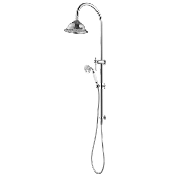 Modern National Bordeaux Twin Shower System - Chrome