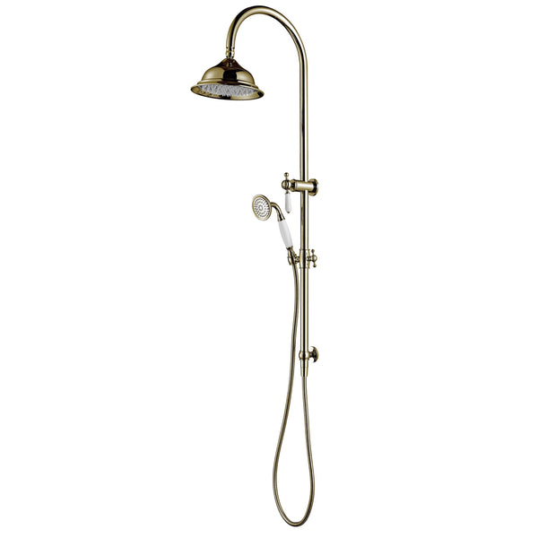 Modern National Bordeaux Twin Shower System - Brushed Gold (Brushed Bronze)