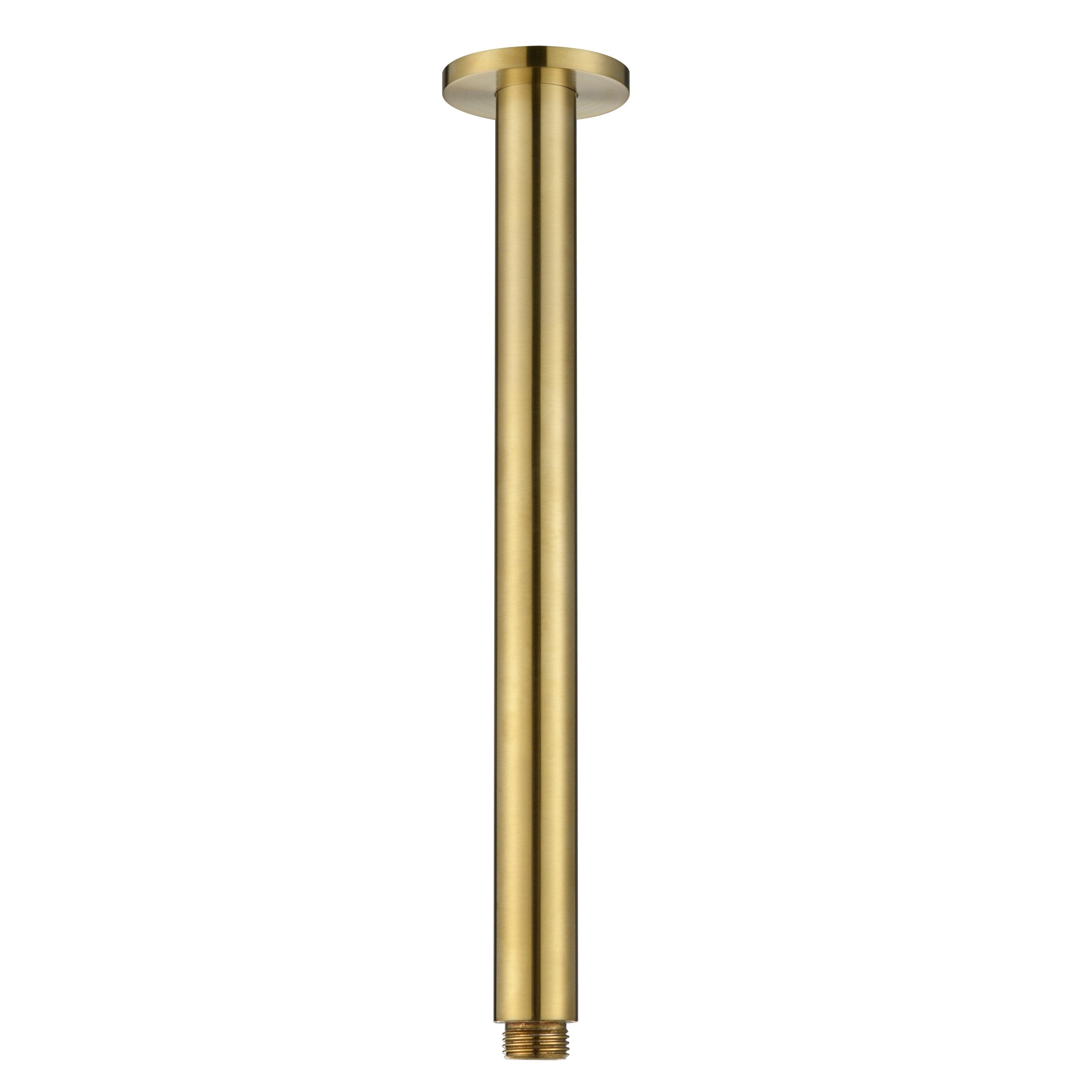 Modern National Round Ceiling Shower Arm - Brushed Gold (Brushed Bronze) — CAR016BM