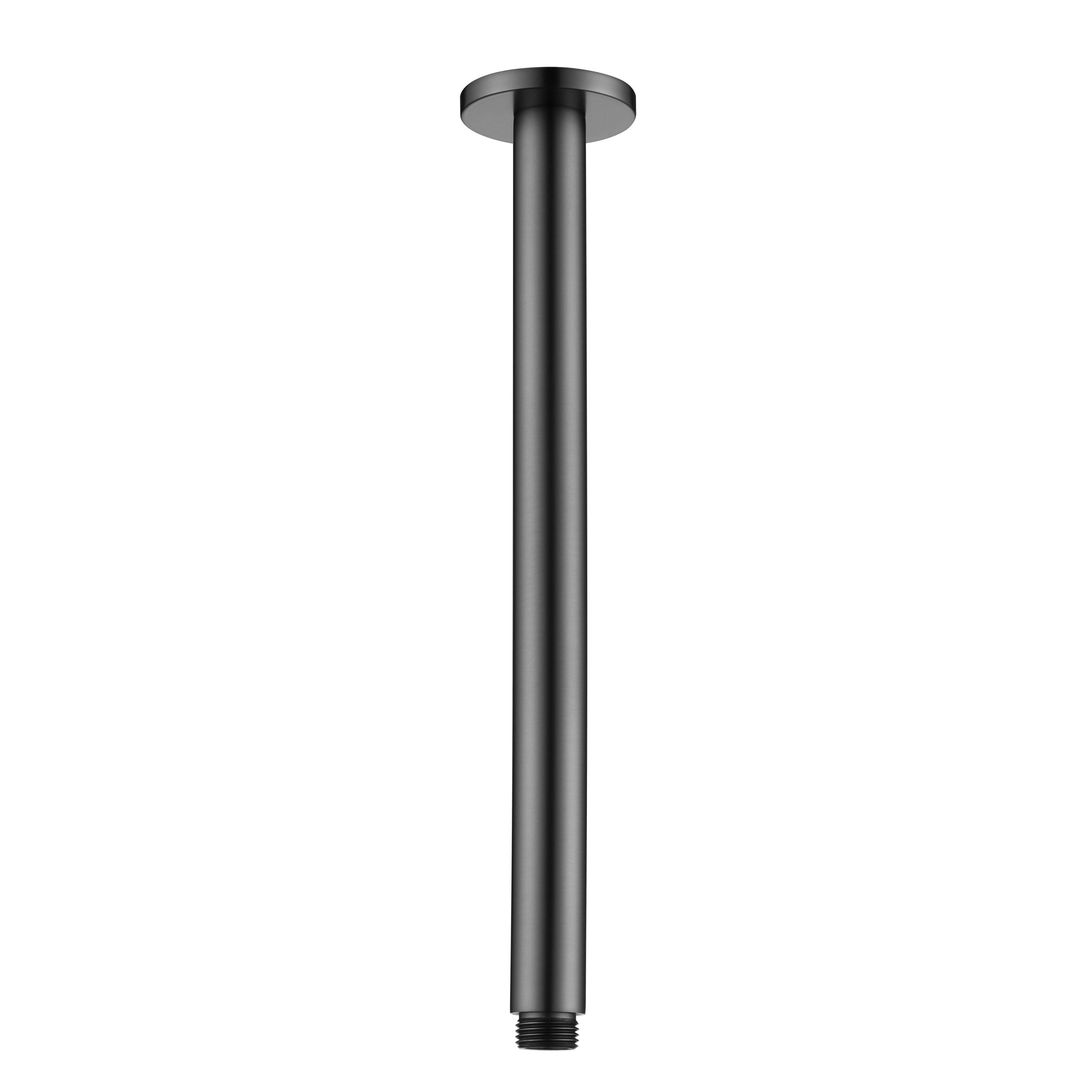 Modern National Round Ceiling Shower Arm - Gunmetal — CAR016GM