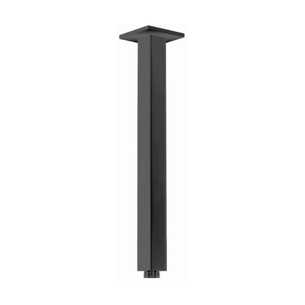 Modern National Square Ceiling Shower Arm - Matte Black