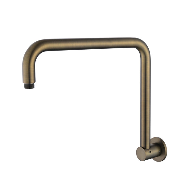 Modern National Star Mini Gooseneck Wall Shower Arm - Antique Brass