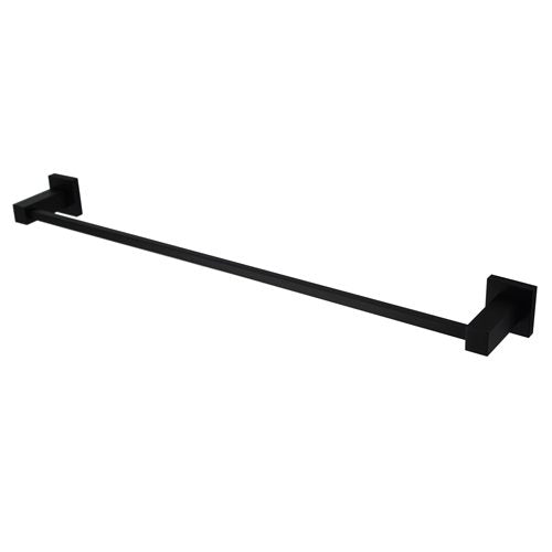 Modern National Lux 750mm Single Towel Rail - Matte Black — LUX36BK