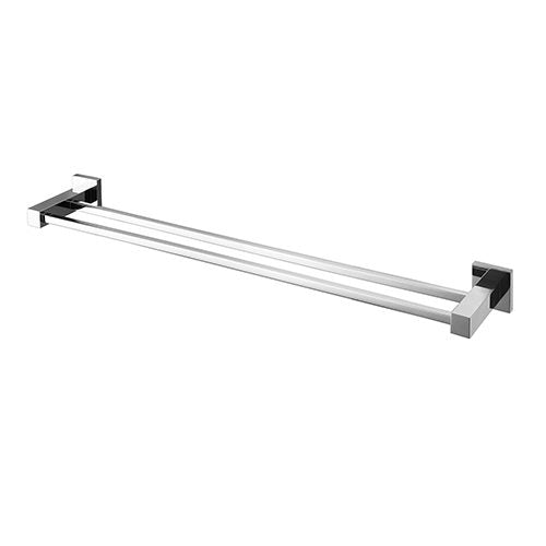 Modern National Lux 600mm Double Towel Rail - Chrome — LUX48