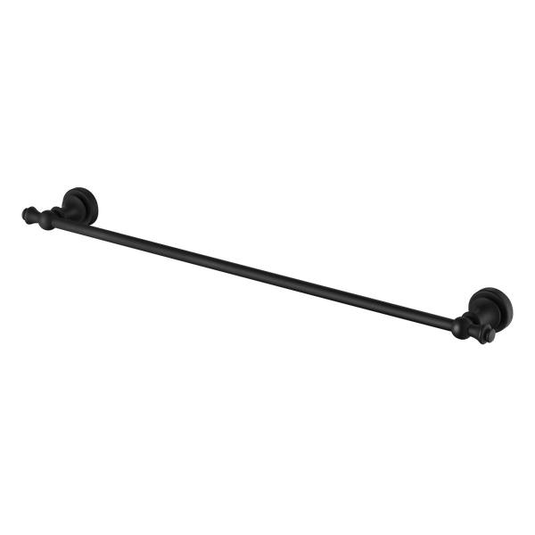 Modern National Medoc Single Towel Rail - Matte Black