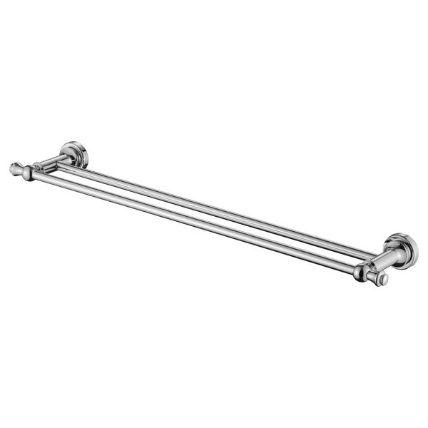 Modern National Medoc Double Towel Rail - Chrome