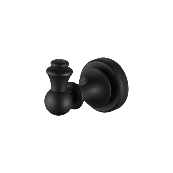 Modern National Medoc Single Robe Hook - Matte Black
