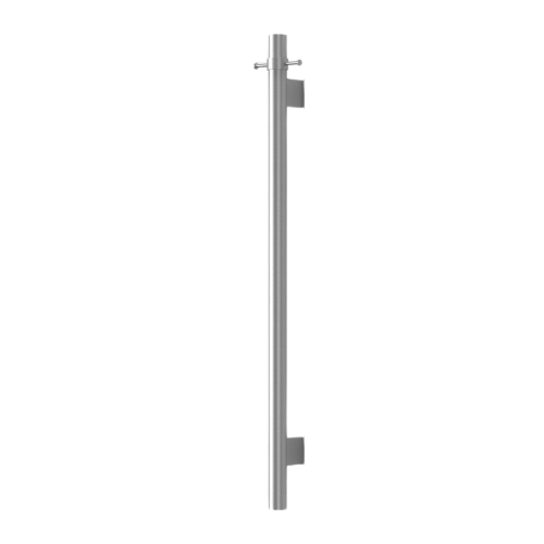 Modern National Mirage Vertical Heated Towel Rail - Brushed Chrome — MIR100BC