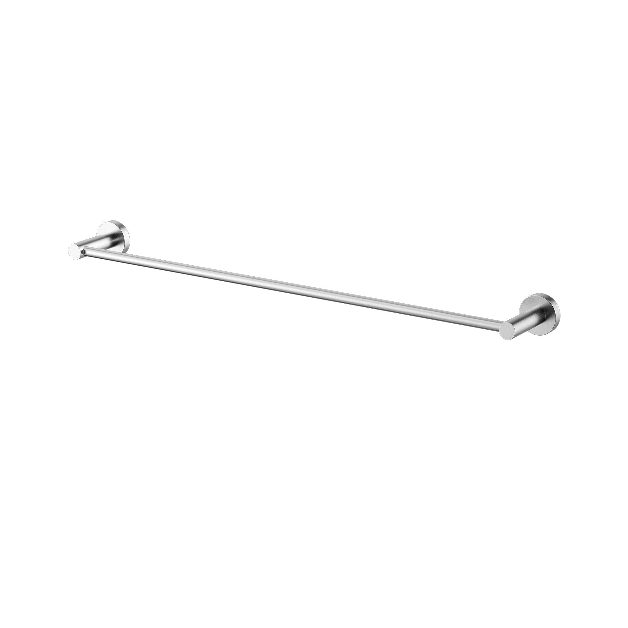 Modern National Mirage 600mm Single Towel Rail - Brushed Chrome — MIR24BC
