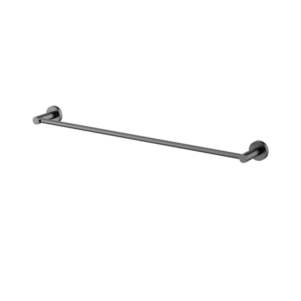 Modern National Mirage 600mm Single Towel Rail - Gunmetal