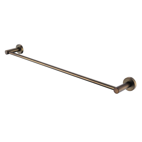 Modern National Star 750mm Mini Single Towel Rail - Antique Brass