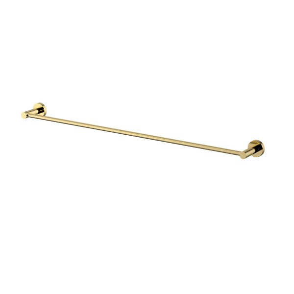 Modern National Mirage 750mm Single Towel Rail - Polished Gold (Polished Brass)