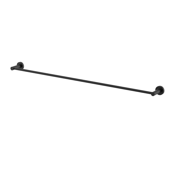 Modern National Mirage 900mm Single Towel Rail - Black