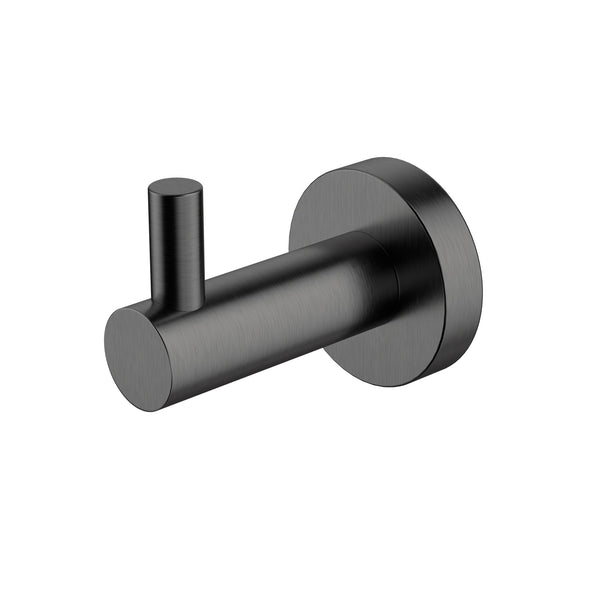 Modern National Mirage Single Robe Hook - Gunmetal