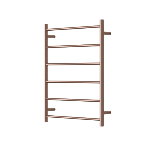 Modern National Mirage 6 Bar Heated Towel Rail - Champagne