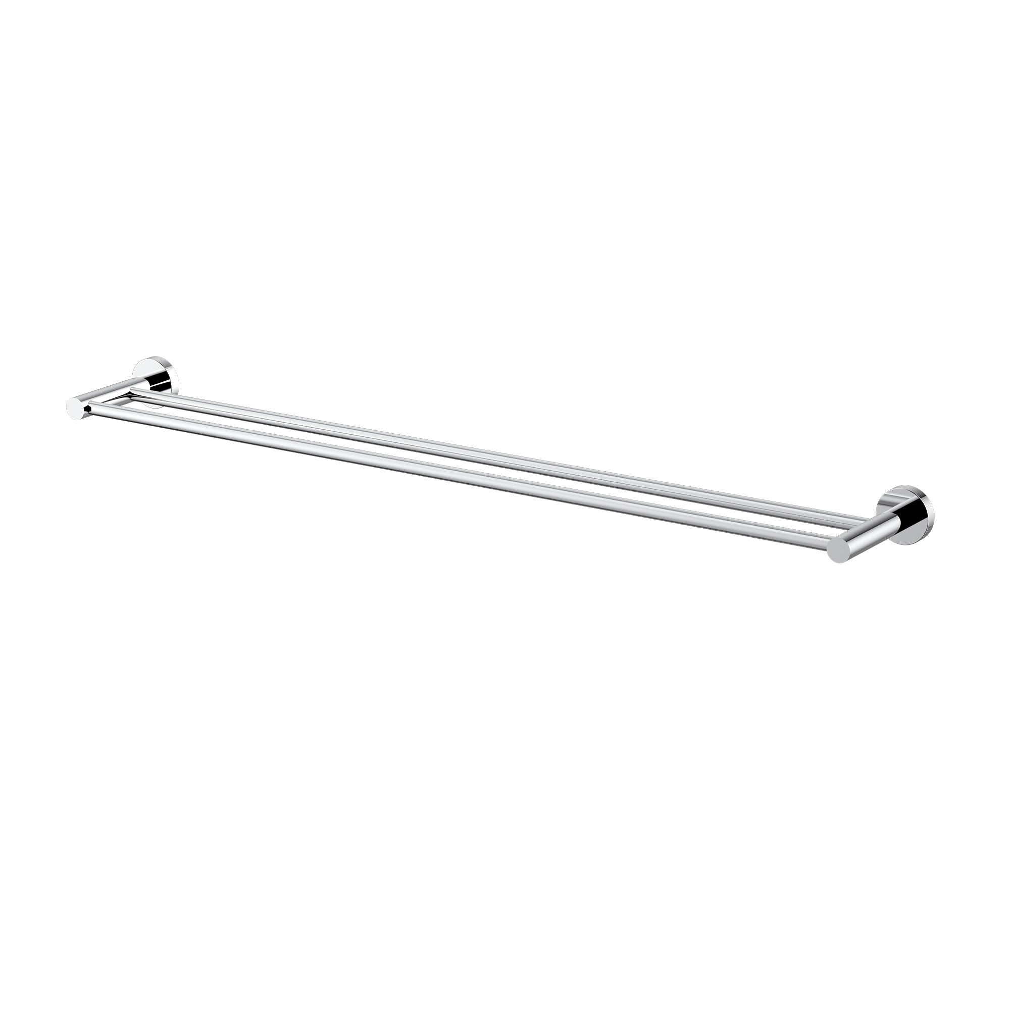 Modern National Mirage 750mm Double Towel Rail - Chrome — MIR72