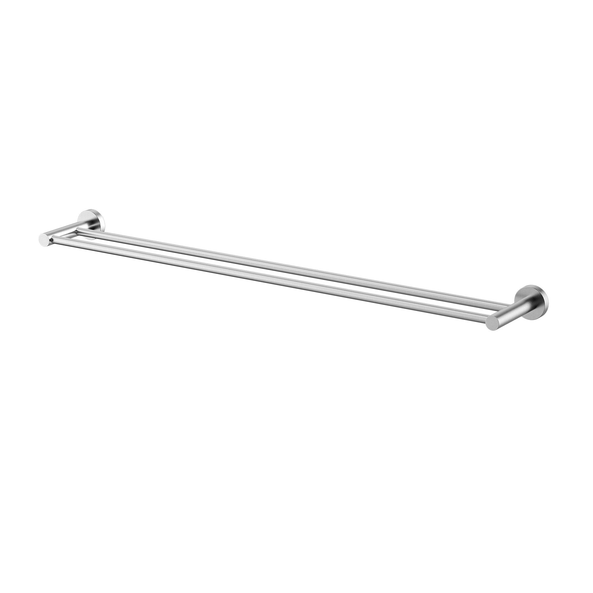 Modern National Mirage 750mm Double Towel Rail - Brushed Chrome — MIR72BC