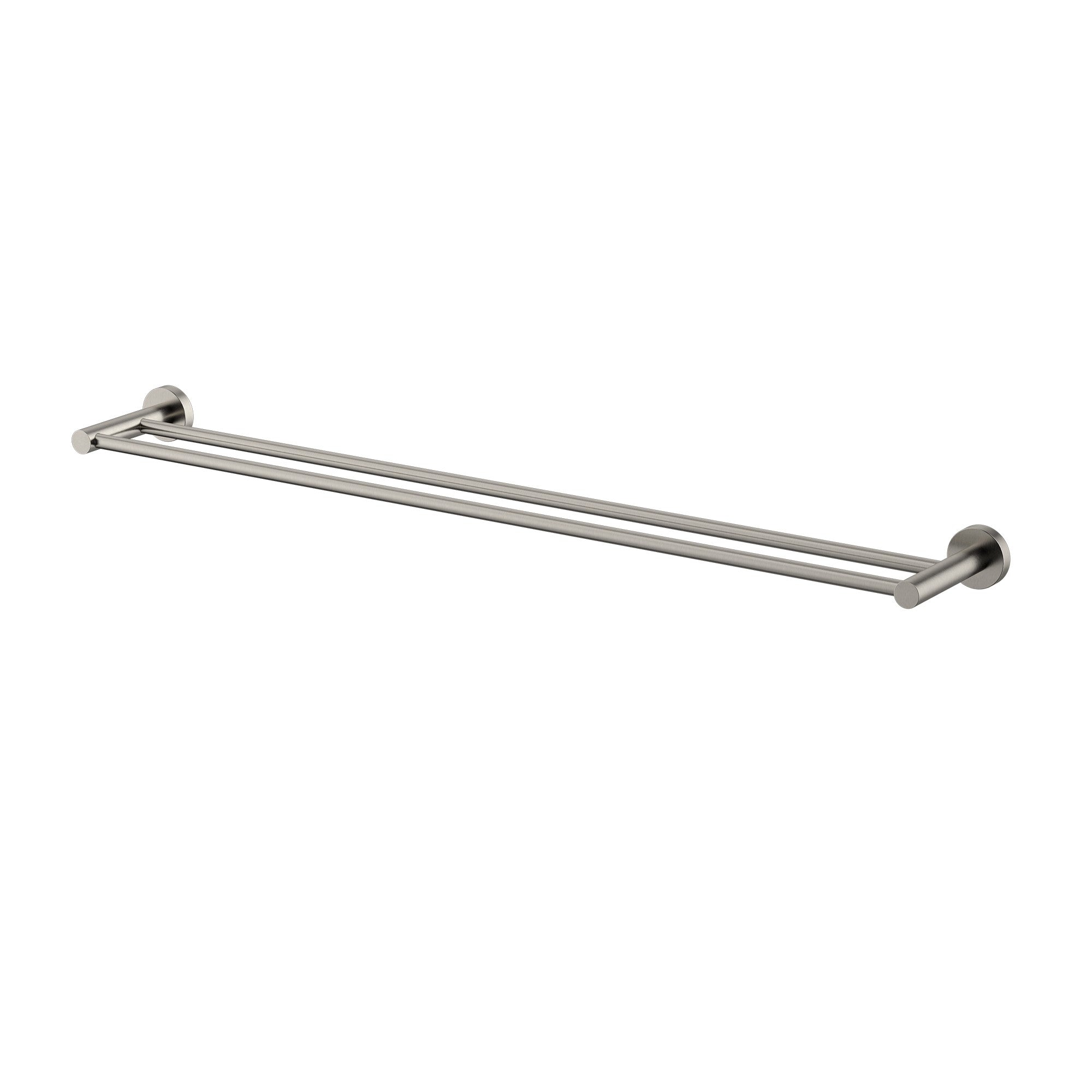 Modern National Mirage 750mm Double Towel Rail - Warm Brushed Nickel — MIR72BN