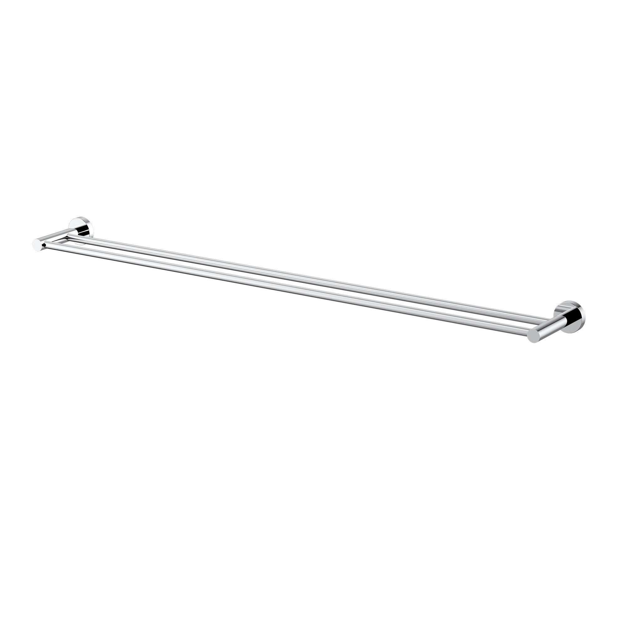 Modern National Mirage 900mm Double Towel Rail - Chrome — MIR80