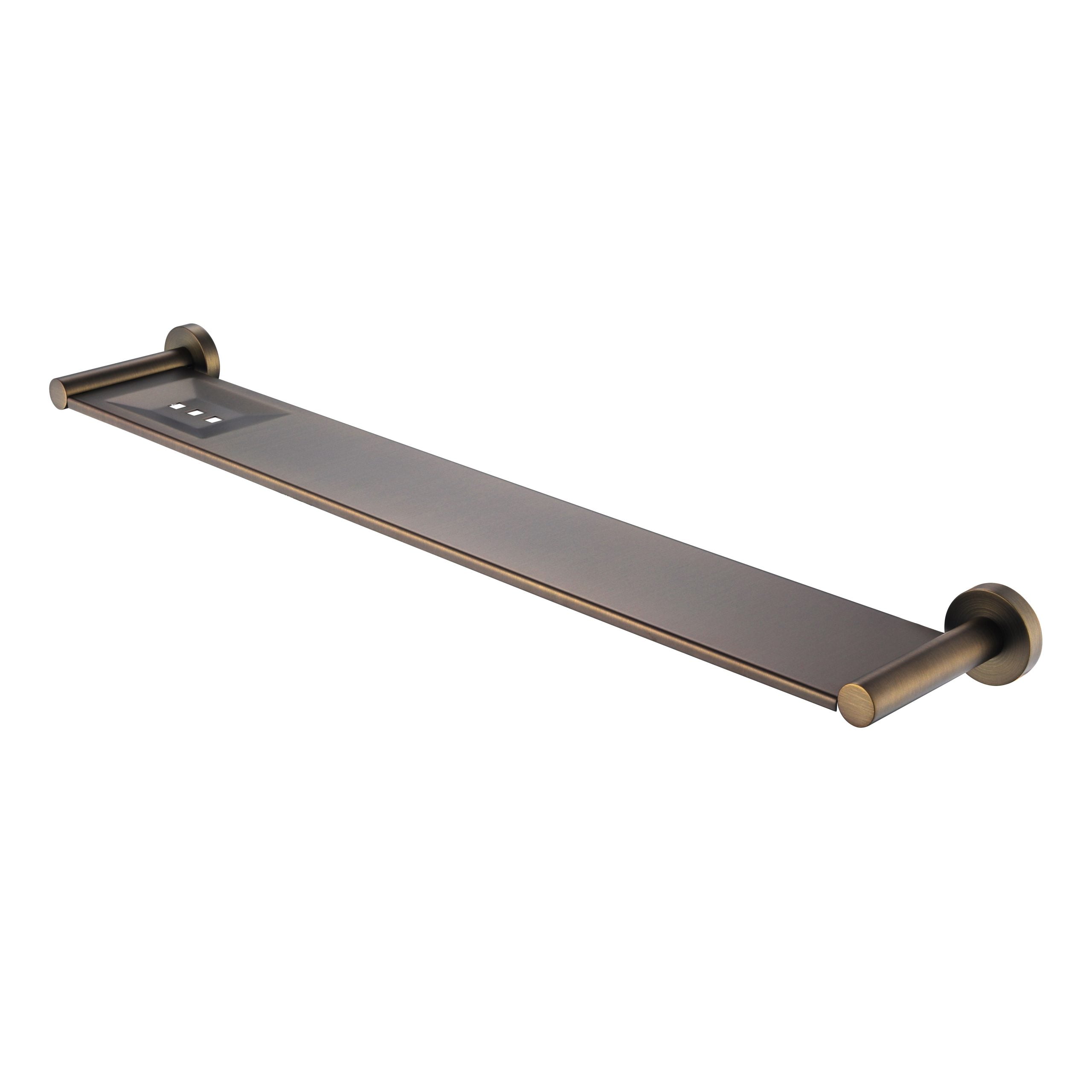 Modern National Mirage Metal Shelf - Antique Brass — MIR90-2AB